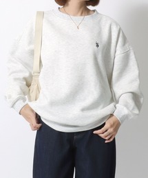U.S.POLO ASSN.(ユーエスポロアッスン)ブランドロゴワンポイント刺繍スウェットトレーナー(裏起毛)レディース