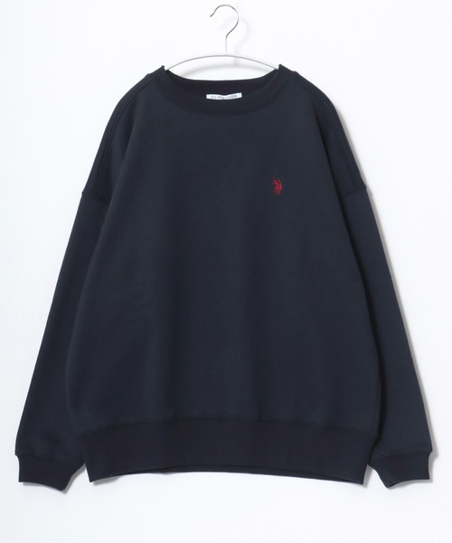 U.S. POLO ASSN.(ユーエスポロアッスン)の「U.S.POLO ASSN.(ユーエスポロアッスン)ブランドロゴワンポイント刺繍 ビッグシルエットスウェット裏起毛トレーナー レディース(スウェット・レディース・ブラック/ベージュ/ネイビー/ホワイト系その他/ピンク/グリーン・M/L)」の5枚目の写真