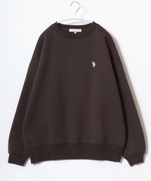 U.S.POLO ASSN.（ユーエスポロアッスン）ブランドロゴワンポイント刺繍スウェットトレーナー（裏起毛）レディース
