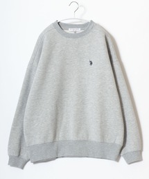 U.S.POLO ASSN.（ユーエスポロアッスン）ブランドロゴワンポイント刺繍スウェットトレーナー（裏起毛）レディース