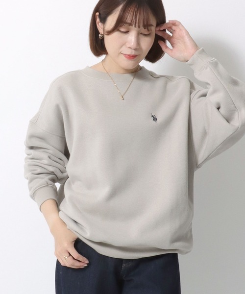 U.S. POLO ASSN.(ユーエスポロアッスン)の「U.S.POLO ASSN.(ユーエスポロアッスン)ブランドロゴワンポイント刺繍 ビッグシルエットスウェット裏起毛トレーナー レディース(スウェット・レディース・ブラック/ベージュ/ネイビー/ホワイト系その他/ピンク/グリーン・M/L)」の19枚目の写真