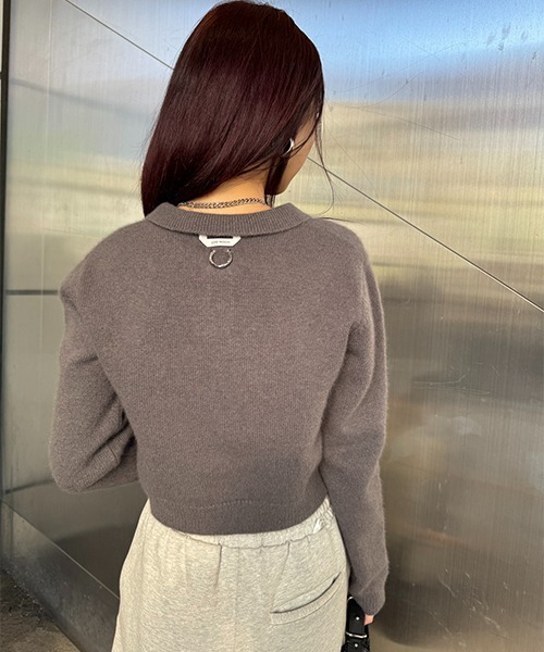 JOSEMOON MINIMUM POLO KNIT ブラック　新品 JOSE MOON ニット セーター MINIMUM POLO KNIT/ミニマムポロ