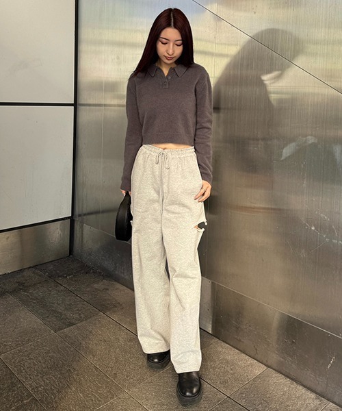 JOSEMOON MINIMUM POLO KNIT ブラック　新品 JOSEMOON MINIMUM POLO KNIT ブラック 新品