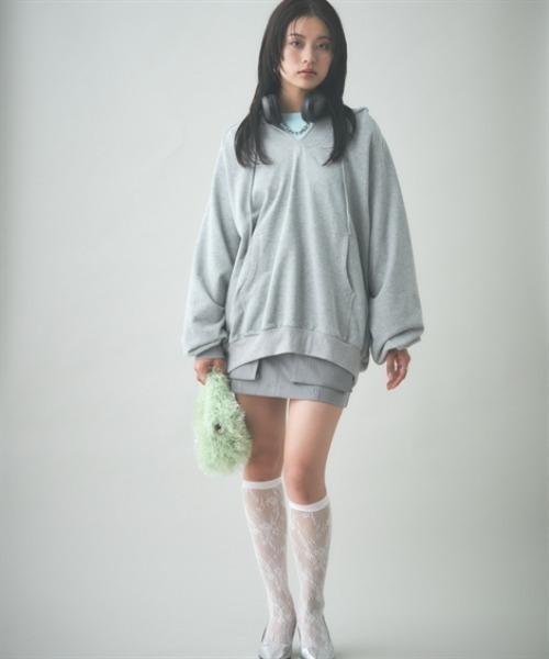 TTOL(トール)の「ピンストライプミニスカート(スカート・レディース・グレー/チャコールグレー・M-L/L-XL)」の15枚目の写真