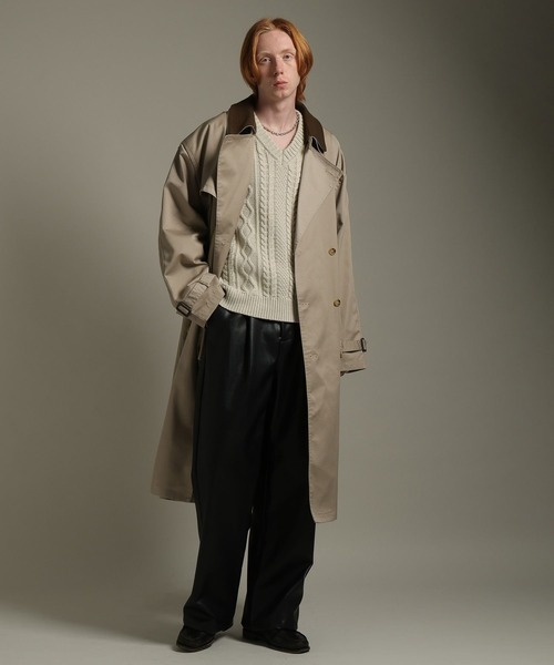 LURAKU（ルラク）の「【LURAKU】Leather Wide Pants /  レザーワイドパンツ（その他パンツ・メンズ・ブラック/ブラウン・LARGE/MEDIUM）」の21枚目の写真