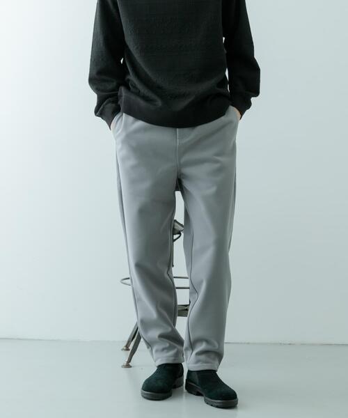 ITEMS URBANRESEARCH（アイテムズ アーバンリサーチ）の「WINDPROOF 裏フリースボンディング パンツ（その他パンツ・メンズ・カーキ/ブラック/グレー・LARGE/MEDIUM）」の3枚目の写真