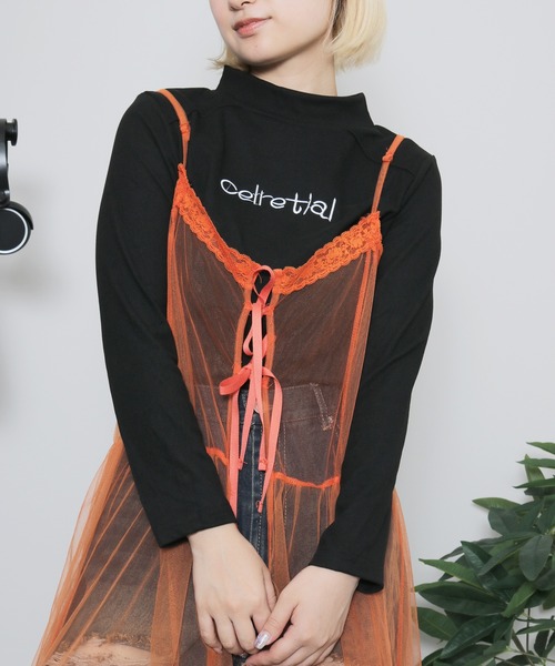 almo(アルモ)の「フロントデザインタートルネック(se)(Tシャツ/カットソー・レディース・アイボリー/ブラック/ベージュ・FREE)」の18枚目の写真
