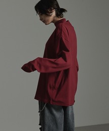 【CIYOT】ドレープオーバーサイズウォームハイネックTシャツ