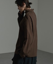 【CIYOT】ドレープオーバーサイズウォームハイネックTシャツ