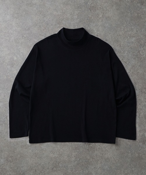 DimMoire 2023秋 ハイネックTシャツ CIYOT-シヨウト-】ドレープオーバーサイズウォームハイネックT