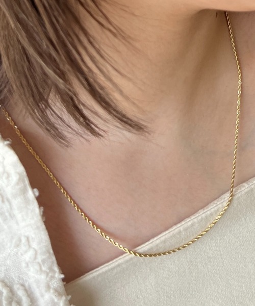 セール】華奢細ツイストチェーンネックレス（ネックレス）｜ciite
