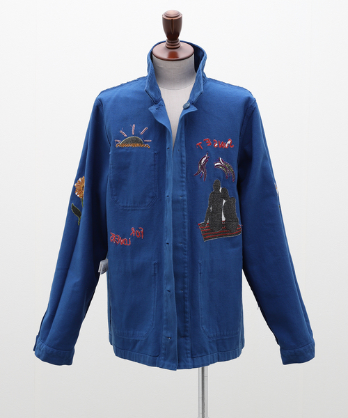 417 EDIFICE（フォーワンセブンエディフィス）の「ENCRE / アンクレ Jacket（カバーオール・メンズ・ホワイト/ブラック/ブルー/ブルー系その他・FREE）」の6枚目の写真