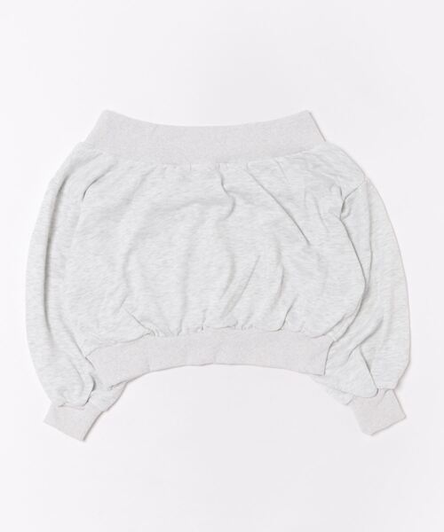 GORGE(ゴージ)の「《ロゴ×オフショル》レディース 裏毛スウェットプルオーバー 長袖 セクシーカジュアル 春秋冬(スウェット・レディース・ブラック/ボルドー/オートミール・F)」の7枚目の写真