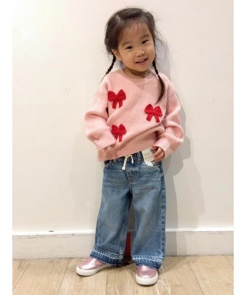 GAP（ギャップ）の「Babygap Cashsoft カシミヤタッチ リボンセーター（ニット/セーター・キッズ・ピンク系その他/ピンク・95cm/105cm/90cm/80ｃｍ/110cm/100cm/70cm）」の6枚目の写真