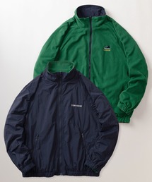 【CONVERSE/コンバース】ブランドネーム&チャックテイラー ワンポイント刺繍デザイン リバーシブルジャケット/スタンドカラーブルゾン