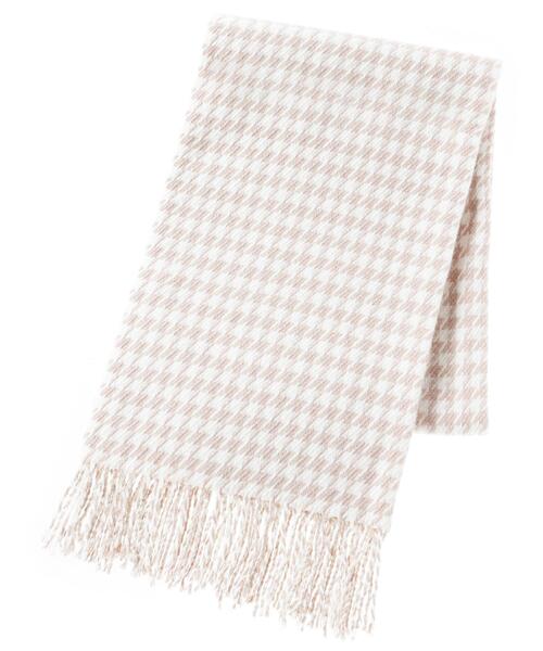 INGNI（イング）の「ラメ千鳥ストール（ストール/ショール・レディース・グレー/ピンク・ONE SIZE）」の3枚目の写真