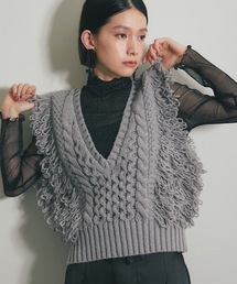 ループ網ショート丈ベスト