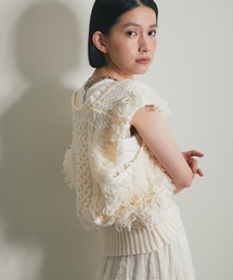 ループ網ショート丈ベスト