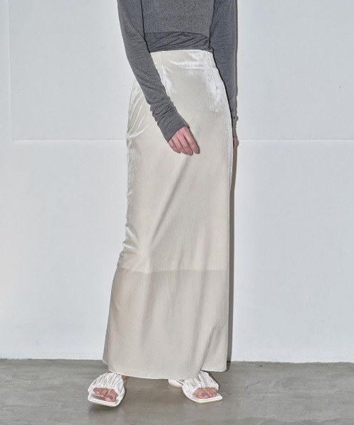 TODAYFUL Pencil Velour Skirt 12420804