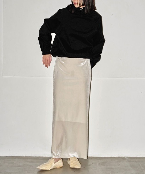 TODAYFUL Pencil Velour Skirt 12420804