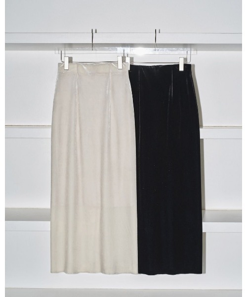 TODAYFUL Pencil Velour Skirt 12420804