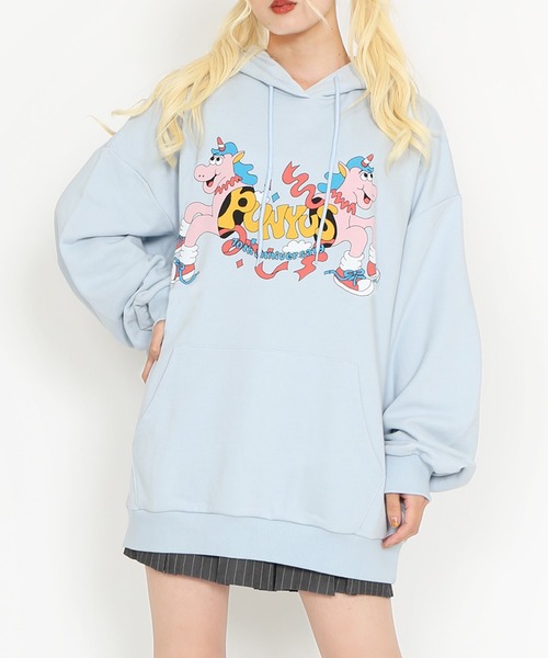 【セール】10thユニコーンビッグスウェットパーカー（パーカー）｜PUNYUS（プニュズ）