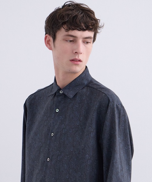 ★UNITED TOKYO ラインアートシャツ　ゆったりsize　ブラック UNITED TOKYO（ユナイテッドトウキョウ）の「ラインアートシャツ