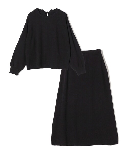 SHIPS Colors:〈手洗い可能〉バックリボン ニット セットアップ（ニット/セーター）｜SHIPS Colors（シップス カラーズ）