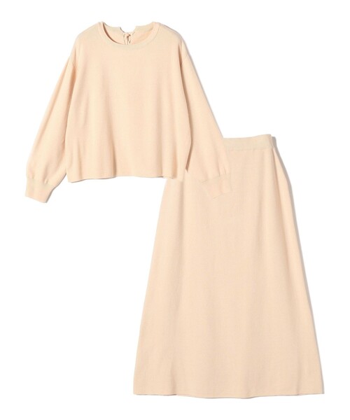 SHIPS Colors:〈手洗い可能〉バックリボン ニット セットアップ（ニット/セーター）｜SHIPS Colors（シップス カラーズ）