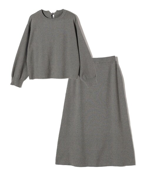 SHIPS Colors:〈手洗い可能〉バックリボン ニット セットアップ（ニット/セーター）｜SHIPS Colors（シップス カラーズ）