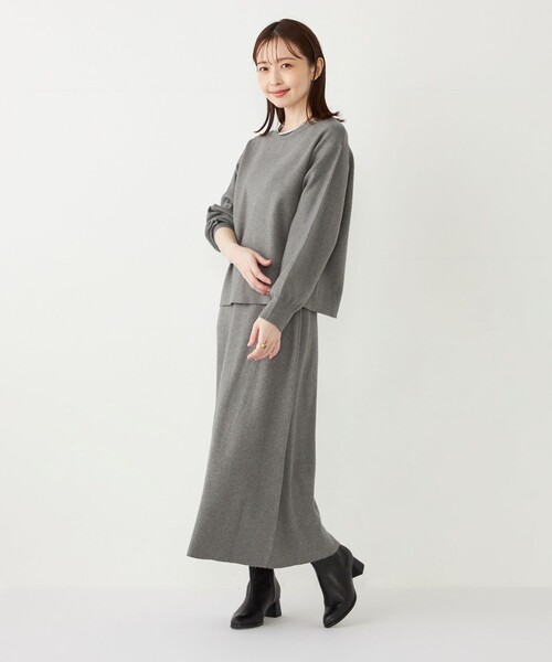 SHIPS Colors:〈手洗い可能〉バックリボン ニット セットアップ（ニット/セーター）｜SHIPS Colors（シップス カラーズ）