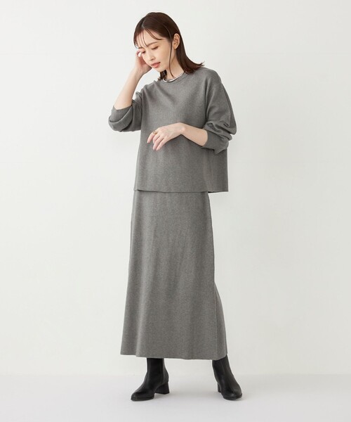 SHIPS Colors:〈手洗い可能〉バックリボン ニット セットアップ（ニット/セーター）｜SHIPS Colors（シップス カラーズ）