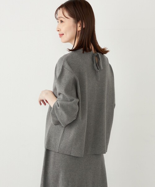 SHIPS Colors:〈手洗い可能〉バックリボン ニット セットアップ（ニット/セーター）｜SHIPS Colors（シップス カラーズ）