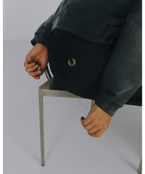 FRED PERRY（フレッドペリー）の「FRED PERRY for JOURNAL STANDARD Tennis Trousers（その他パンツ・メンズ・ブラック/ブラウン・MEDIUM/LARGE）」の7枚目の写真