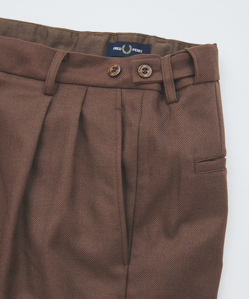 FRED PERRY（フレッドペリー）の「FRED PERRY for JOURNAL STANDARD Tennis Trousers（その他パンツ・メンズ・ブラック/ブラウン・MEDIUM/LARGE）」の5枚目の写真