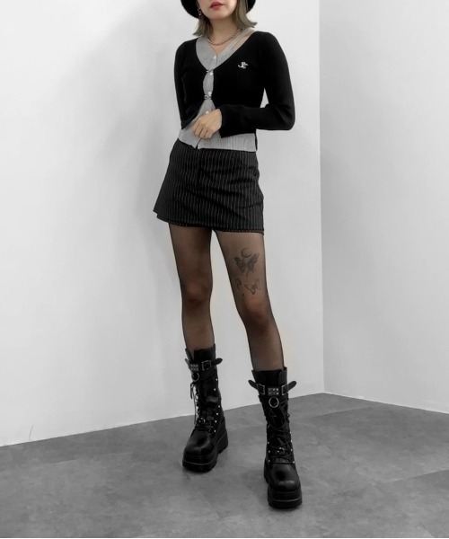 jiasecond.】バタフライタトゥータイツ / タイツ 蝶 バタフライ ワン