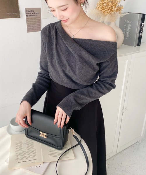 TOPS｜Cygne(シーニュ) 公式サイト cygne シーニュ 3wayフリルニット