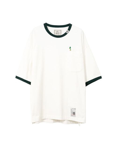 セール】LEON Embroidery Ringer T-shirt（Tシャツ/カットソー
