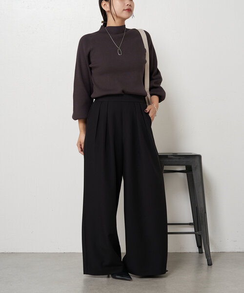 Jena espace merveilleux(ジェナ エスパスメルヴェイユ)の「【リニューアル】トロミタックワイドパンツ2(その他パンツ・レディース・アイボリー/ブラック/カーキ・FREE)」の18枚目の写真