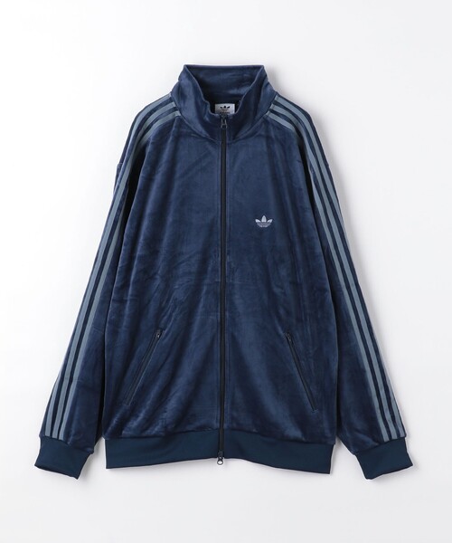 adidas Originals（アディダスオリジナルス）の「＜adidas Originals＞ ベッケンバウアー ベロア トラック トップ（ブルゾン・メンズ・グレー/ネイビー/ベージュ・M/L/XL）」の3枚目の写真