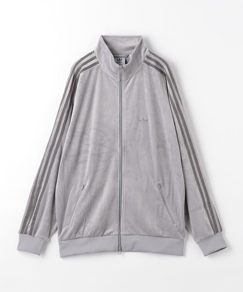 adidas Originals（アディダスオリジナルス）の「＜adidas Originals＞ ベッケンバウアー ベロア トラック トップ（ブルゾン・メンズ・グレー/ネイビー/ベージュ・M/L/XL）」の2枚目の写真