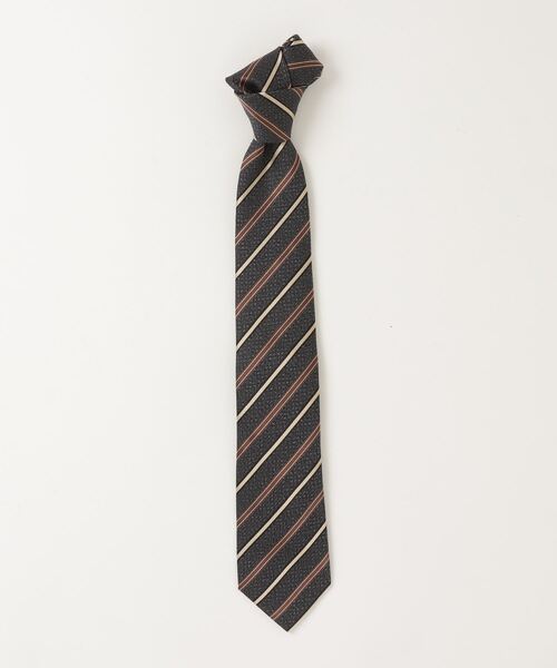 TOKYO SHIRTS（トウキョウシャツ）の「絹100% ベーシックネクタイ（ネクタイ・メンズ・ネイビー系1/シルバー系3/グレー系1/ベージュ系2/シルバー系1/ネイビー系2/ネイビー系7/シルバー系2/ベージュ系1/ベージュ系3/ネイビー系3/ネイビー系4/ネイビー系5/ネイビー系6/グレー系2/グレー系3・FREE）」の3枚目の写真
