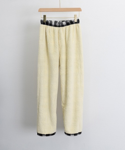 Miniministore(ミニミニストア)の「裏起毛チェック柄パンツ 裏ボアパンツ防寒(その他パンツ・レディース・ブラック/ホワイト×ブラック/ブルー/イエロー/ダークグレー/レッド/グリーン/ブラウン・FREE)」の12枚目の写真