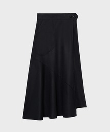 THE PERMANENT EYE（ザパーマネントアイ）の「【THE TOKYO/ザトウキョウ】WASHABLE FLANNEL CASHMERE TOUCH WRAP SKIRT/ウォッシャブルフランネルカシミアタッチラップスカート（スカート）」