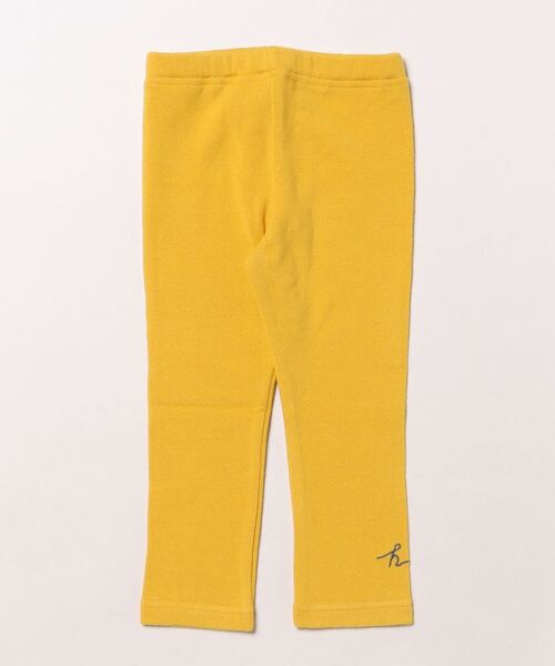 HAKKA BABY（ハッカベビー）の「[ベビー]ワンポイント刺繍スパッツ（その他パンツ・キッズ・キナリ/イエロー/ネイビー/ピンク・80ｃｍ/90cm）」の3枚目の写真