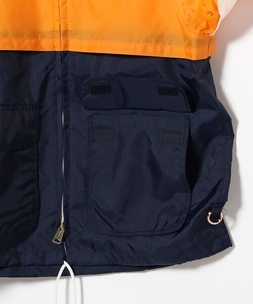 BEAMS PLUS/ネイビー ナイロンジャケット ジッパー付き セール】ナイロン ベイ ジャケット（ブルゾン）｜BEAMS PLUS