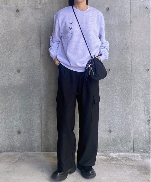 ISOOK（アイスー）の「ナイロンライクショルダーバッグ(kiharu select)/巾着バッグ ハンドバッグ 斜めがけ ミニ（ハンドバッグ・レディース・ブラック/カーキ・FREE）」の8枚目の写真