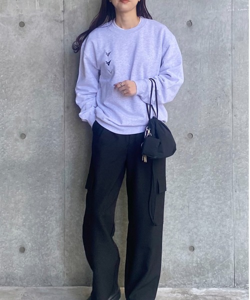 ISOOK（アイスー）の「ナイロンライクショルダーバッグ(kiharu select)/巾着バッグ ハンドバッグ 斜めがけ ミニ（ハンドバッグ・レディース・ブラック/カーキ・FREE）」の9枚目の写真
