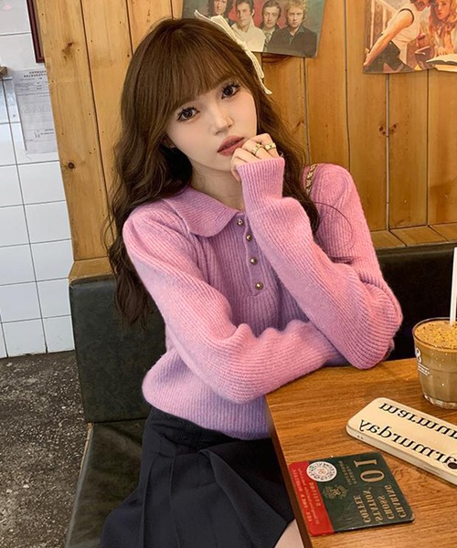 FR2 GOLF ポロ襟セーター ベージュ 長袖カットソー FR2 GOLF ポロ襟セーター ベージュ 長袖カットソー FR2 GOLF ポロ襟