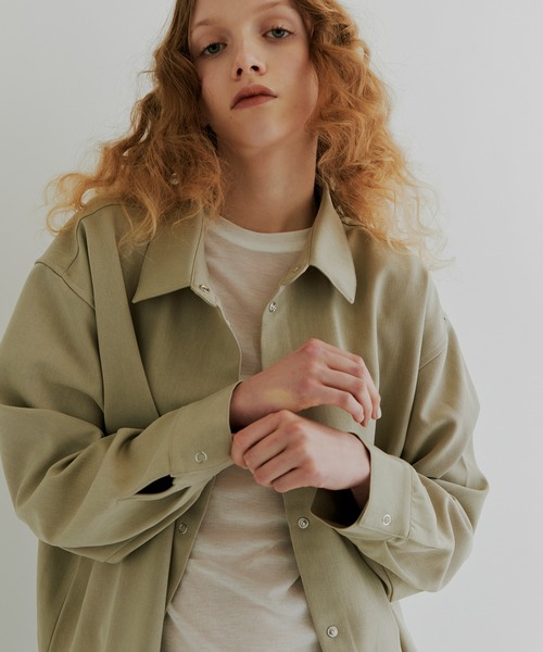 kiehtova(キエトヴァ)の「【kiehtova】FORM SHIRT/フォーム シャツ KTWR15(シャツ/ブラウス・レディース・ブラック/ベージュ・FREE)」の5枚目の写真